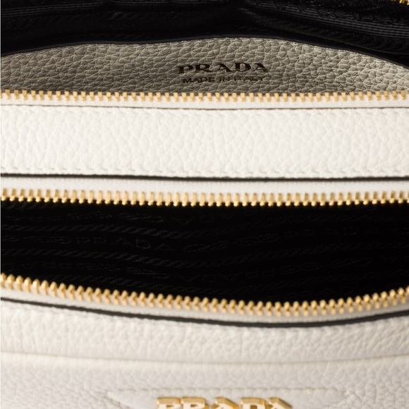 Prada White Calfskin Small Leather Shoulder Bag - Picture 4 of 9